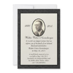 Traditional Death Announcement Card