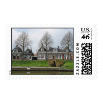 Traditional Dutch Row Houses Postage Stamps