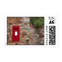 Traditional English Red Postbox postage