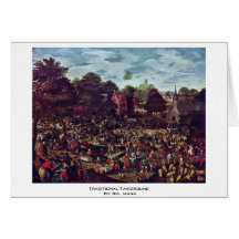 Traditional Fairground By Bol Hans Greeting Cards