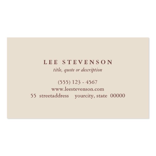 Traditional Houndstooth Business Card (back side)