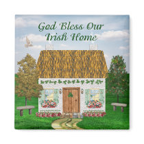Traditional Irish Blessing Cottage Magnet