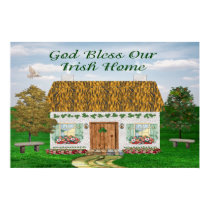 Traditional Irish Blessing Cottage Print