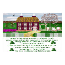 Traditional Irish Blessing Poster posters