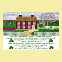 Traditional Irish Blessing Poster posters