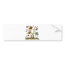 Traditional Jacobean Deerwood Embroidery Bumper Sticker