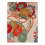 Traditional Japanese fabric design Postcard