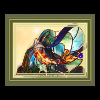 Traditional Japanese Koi Fish Nature Art Poster