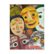 Traditional Korean Masks postcard