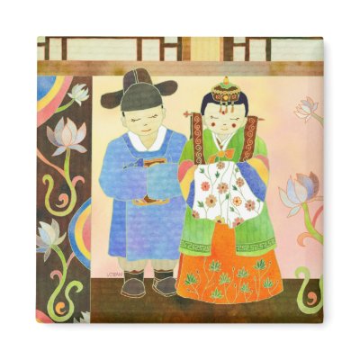 Good Wedding Gift on Dressed In Traditional Korean Wedding Gowns This ...