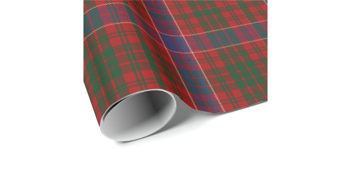 Traditional MacRae Clan Tartan Wrapping Paper Zazzle