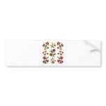Traditional Monmouth Jacobean Embroidery Bumper Stickers