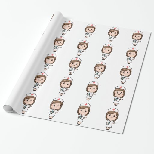 Traditional Nurse Wrapping Paper Zazzle