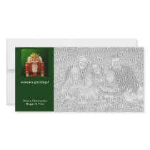Traditional Nutcracker Holiday Custom Photo Card