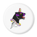 Traditional Panther & Dagger Old Skool Tattoo magnets