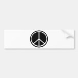 Traditional peace symbol bumper sticker