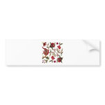 Traditional Queen Anne Jacobean Embroidery Bumper Stickers