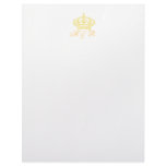 Traditional Royal Crown Personalized Letterhead