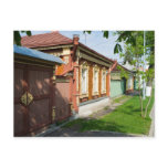 Traditional Russian country house Post Cards