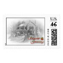 Traditional Seasons Greetings postage