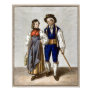 Traditional Swiss Couple from Oberhasli, Bern