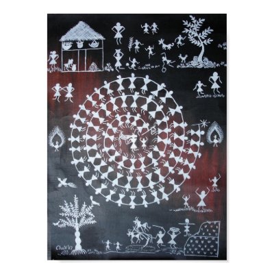 Traditional Taarpa Dance Print by write2chinu