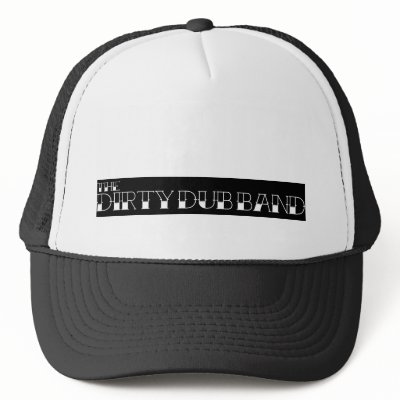Traditional Tattoo Letters Black Trucker Hat by thedirtydubband