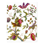 Traditional Tree of Life Embroidery Pattern Postcard
