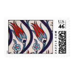 Traditional Tulip Pattern / Tile Art postage