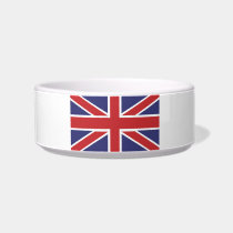 Traditional Union Jack Design Pet Bowl Cat Food Bowl