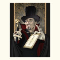 Traditional Vampire Oversized Party Invitations