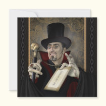 Traditional Vampire Square Party Invitations