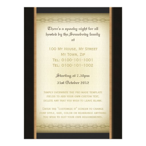 Traditional Vampire XXL Party Invitations