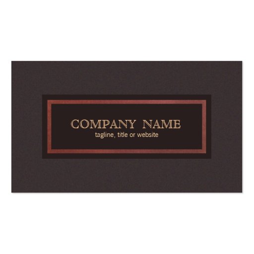Traditional Vintage Style Classical Entrepreneur Business Cards (front side)