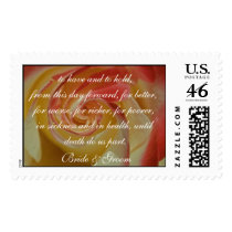 Traditional Wedding Vow Postage Stamp by frugalbride Traditional Wedding Vow Postage Stamp