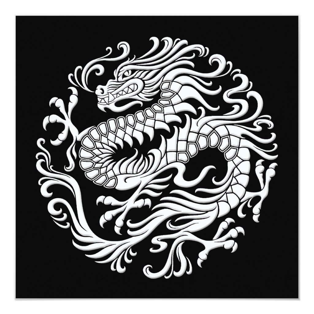 traditional white and black chinese dragon circle invitation traditional white and black chinese dragon circle invitation r8e39d249f cab175be77e5dff3ac zk9yv 1024 11041104 Dragon Coloring