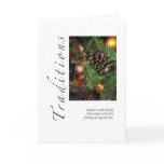 Traditions Pine Cone Holiday Card