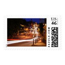 Traffic At Night In Harrogate Town Centre Stamps