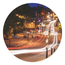 Traffic At Night In Harrogate Town Centre stickers