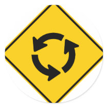 Traffic Circle Highway Sign stickers by wesleyowns Traffic Circle Highway Sign stickers