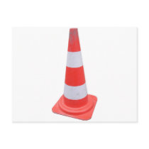 Traffic cone post card