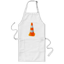 Traffic Cone with Grey Stripes Aprons