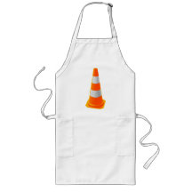 Traffic Cone with Grey Stripes Aprons
