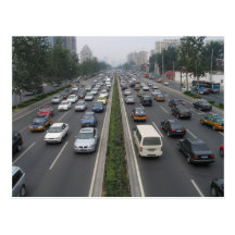Traffic in Beijing China Post Card