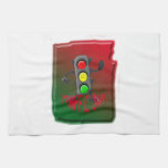 Traffic jam hand towel