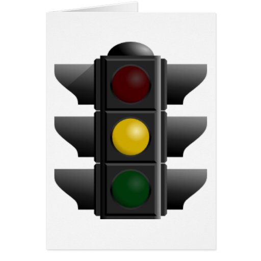 Traffic Light Card Zazzle