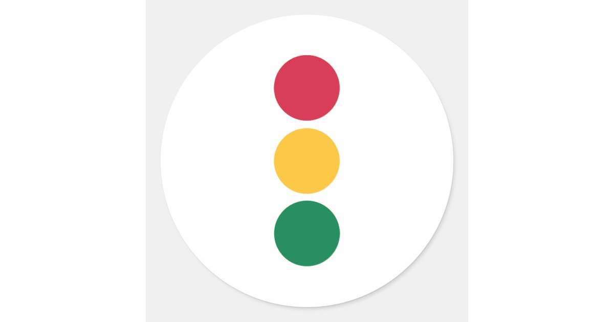 traffic light classic round sticker zazzle traffic light stickers