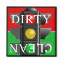 Traffic Light Clean-Dirty Magnet by MagnetMadness Traffic Light Clean-Dirty Magnet