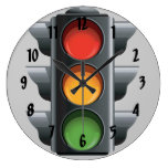 Traffic Light Design Wall Clock