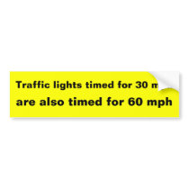Traffic Lights Bumper Sticker